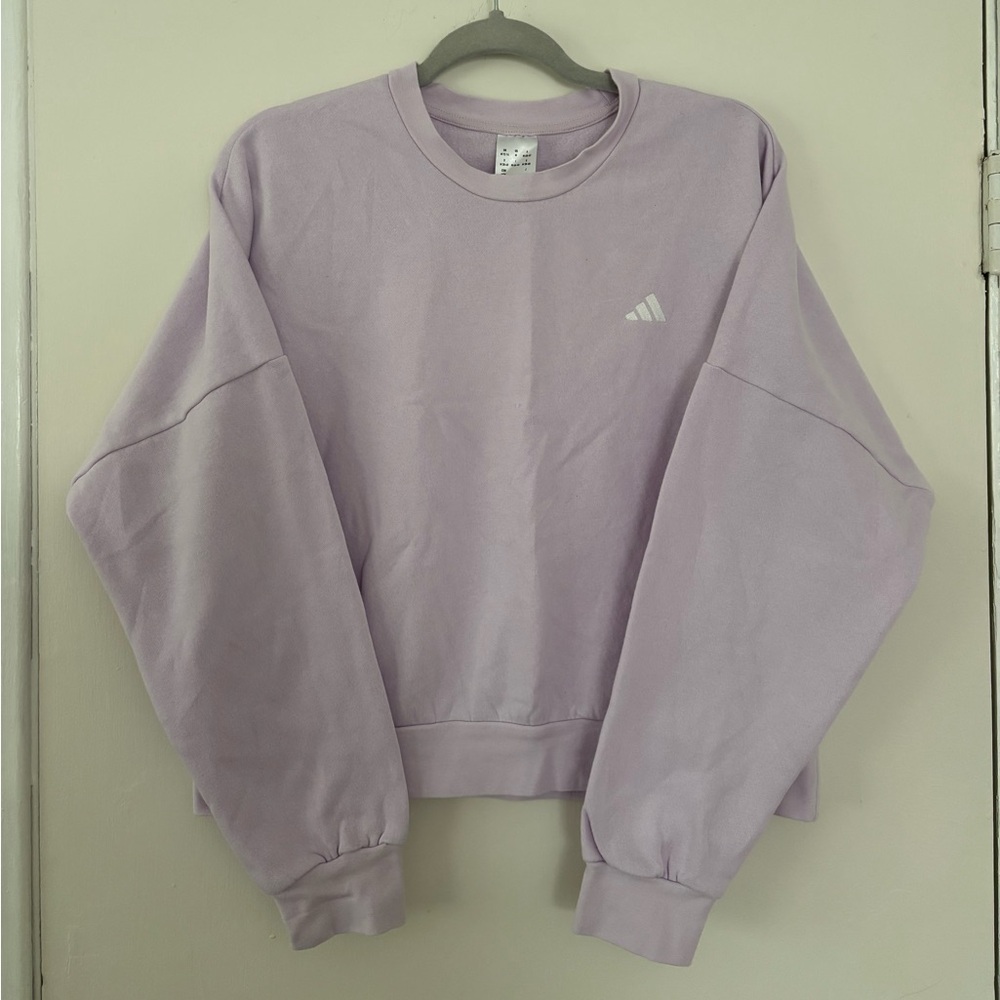 adidas Women's Light Purple Crew Neck Sweater